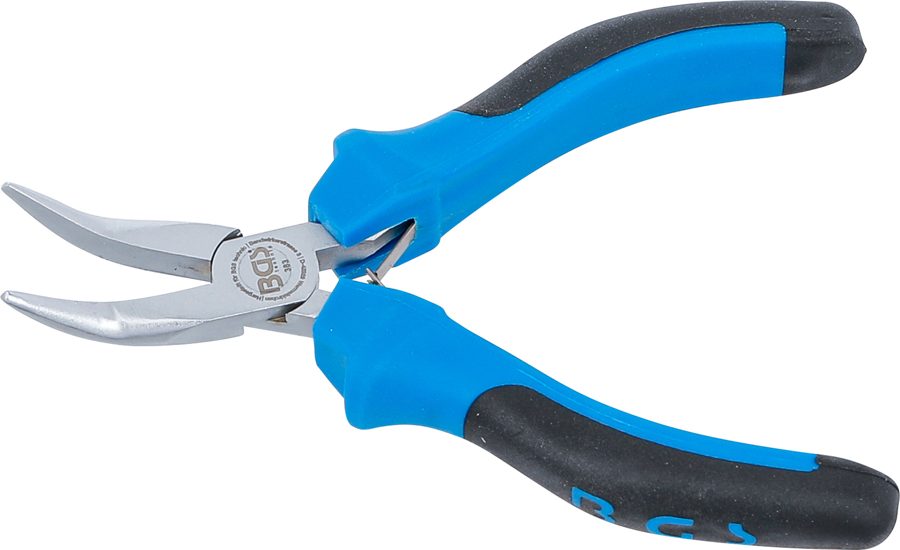 Elektronikas adatas priekšgala knaibles | izliekts | ar spalvu | 138 mm