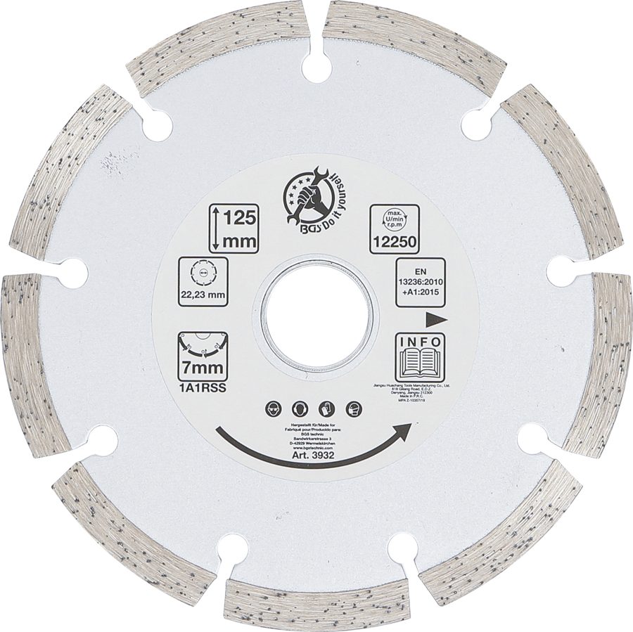 Segmentu griešanas disks | Ø 125 mm