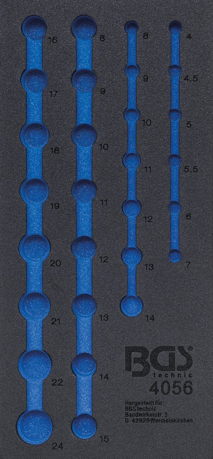 Darbnīcas ratiņu ieliktnis 1/3 | tukšs | par 4056. pantu