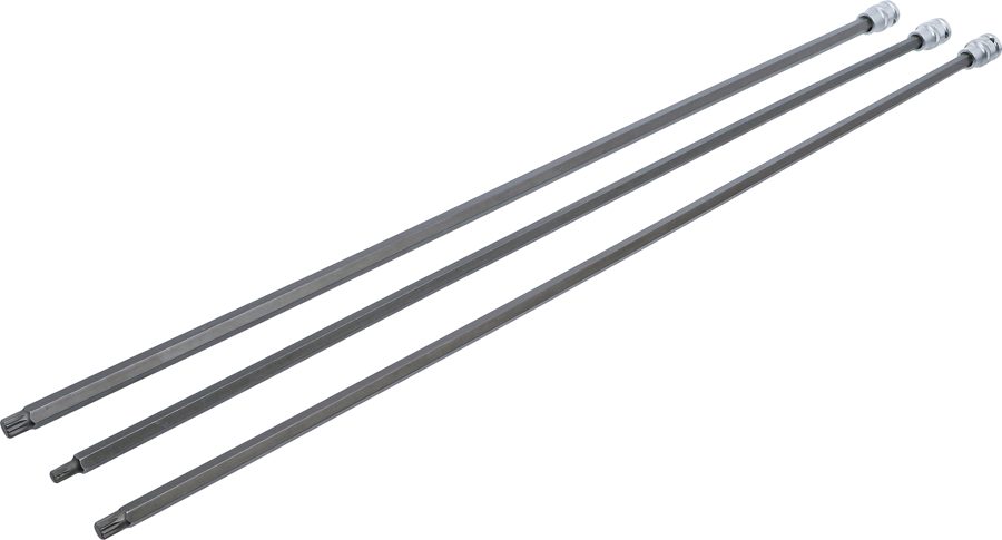Uzgaļu ieliktņu komplekts | Garums 800 mm | Piedziņas iekšējais kvadrāts 12,5 mm (1/2") | iekšējais spline (XZN) | VAG | 3 daļ.