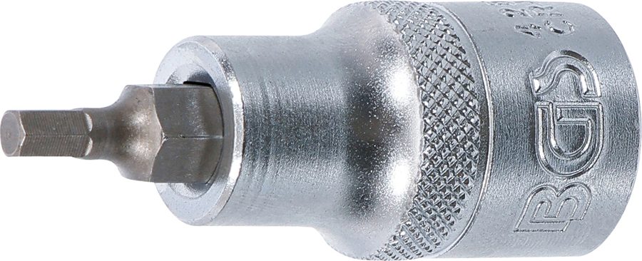 Uzgaļu ieliktnis | Piedziņas iekšējais kvadrāts 12,5 mm (1/2") | iekšējais sešstūris 4 mm