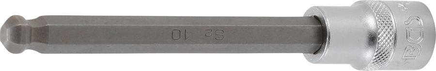 Uzgaļu ieliktnis | Garums 140mm | Piedziņas iekšējais kvadrāts 12,5 mm (1/2") | iekšējais sešstūris ar lodveida galvu 10 mm