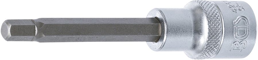 Uzgaļu ieliktnis | Garums 100mm | Piedziņas iekšējais kvadrāts 12,5 mm (1/2") | iekšējais sešstūris 7 mm