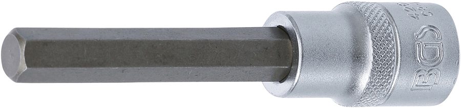 Uzgaļu ieliktnis | Garums 100mm | Piedziņas iekšējais kvadrāts 12,5 mm (1/2") | iekšējais sešstūris 10 mm