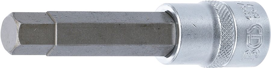 Uzgaļu ieliktnis | Garums 100mm | Piedziņas iekšējais kvadrāts 12,5 mm (1/2") | iekšējais sešstūris 13 mm