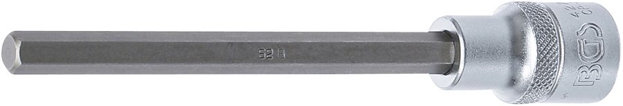 Uzgaļu ieliktnis | Garums 140mm | Piedziņas iekšējais kvadrāts 12,5 mm (1/2 collas) | iekšējais sešstūris 8 mm