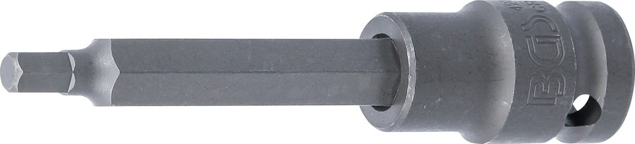 Jaudas uzgaļa ieliktnis | Garums 100mm | Piedziņas iekšējais kvadrāts 12,5 mm (1/2") | iekšējais sešstūris 6 mm