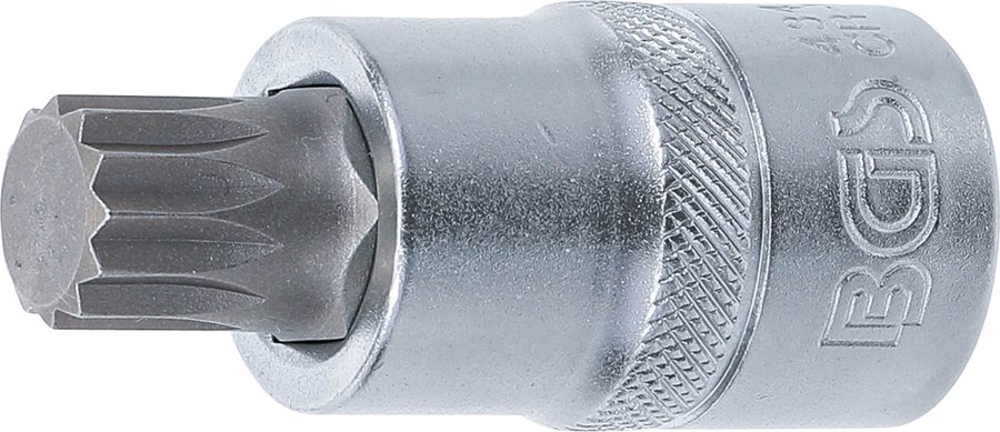 Uzgaļu ieliktnis | Piedzīt iekšējo kvadrātu 12,5 mm (1/2 collas) | iekšējā šķautne (XZN) M14