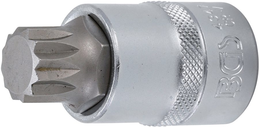 Uzgaļu ieliktnis | Piedzīt iekšējo kvadrātu 12,5 mm (1/2 collas) | iekšējā šķautne (XZN) M18