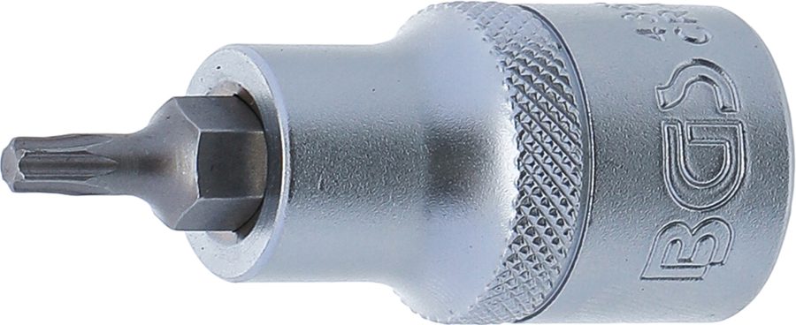 Uzgaļu ieliktnis | Iekšējā kvadrātveida piedziņa 12,5 mm (1/2") | T veida profils (Torx) T20
