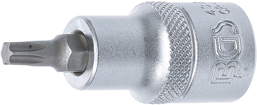 Uzgaļu ieliktnis | Iekšējā kvadrātveida piedziņa 12,5 mm (1/2") | T veida profils (Torx) T30
