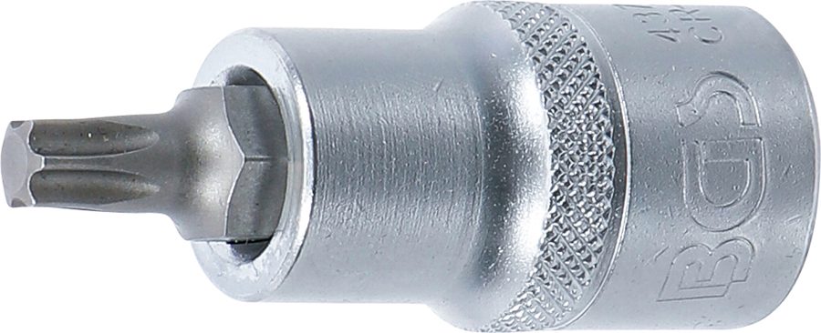 Uzgaļu ieliktnis | Iekšējā kvadrātveida piedziņa 12,5 mm (1/2") | T veida profils (Torx) T40