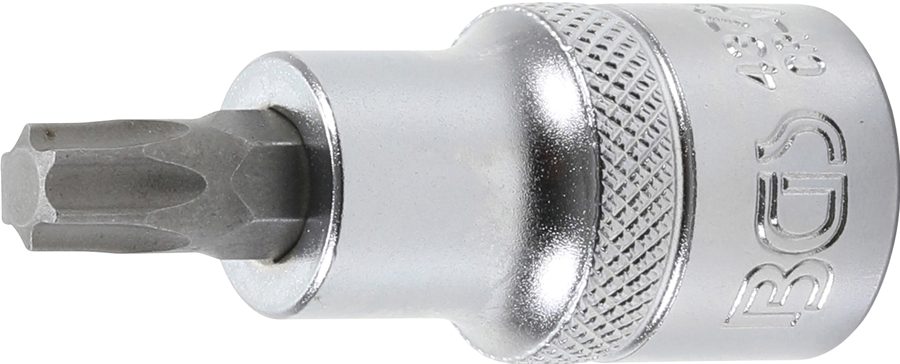 Uzgaļu ieliktnis | Iekšējā kvadrātveida piedziņa 12,5 mm (1/2") | T veida profils (Torx) T45