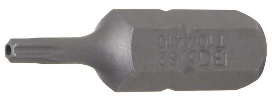 Bits | Garums 30mm | Ārējā sešstūra piedziņa 8 mm (5/16") | T veida profils (Torx) ar atveri T10