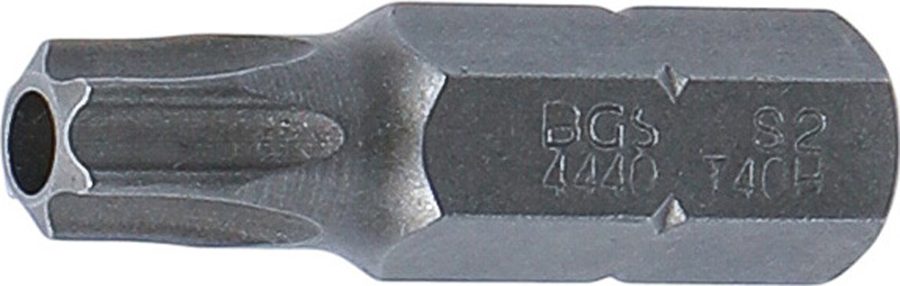 Bits | Garums 30mm | Ārējā sešstūra piedziņa 8 mm (5/16") | T veida profils (Torx) ar atveri T40
