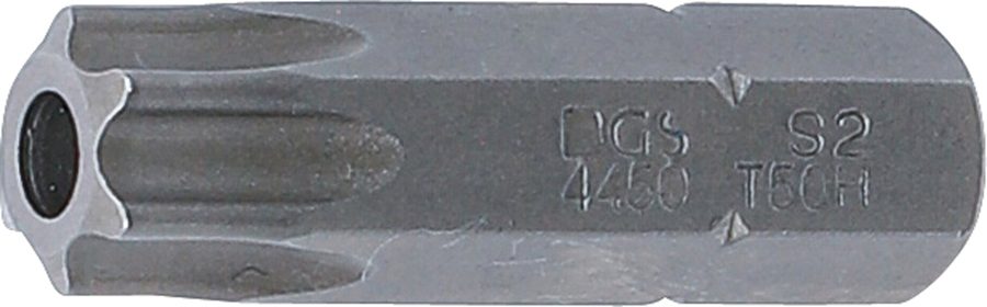 Bits | Garums 30mm | Ārējā sešstūra piedziņa 8 mm (5/16") | T veida profils (Torx) ar atveri T50