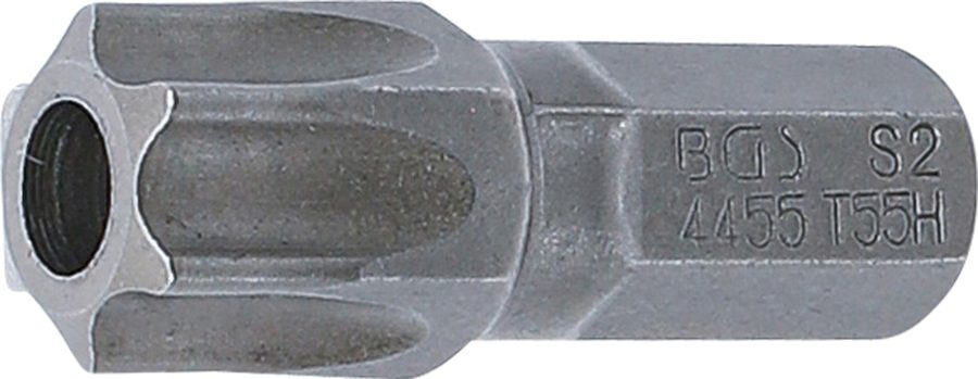 Bits | Garums 30mm | Ārējā sešstūra piedziņa 8 mm (5/16") | T veida profils (Torx) ar atveri T55