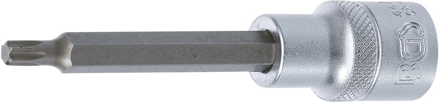 Uzgaļu ieliktnis | Garums 100mm | Iekšējā kvadrātveida piedziņa 12,5 mm (1/2") | T veida profils (Torx) T30