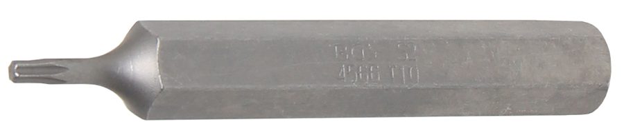 Bits | Garums 75mm | Ārējā sešstūra piedziņa 10 mm (3/8") | T veida profils (Torx) T10