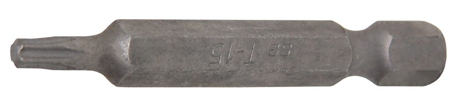 Bits | Garums 50 mm | Ārējā sešstūra piedziņa 6,3 mm (1/4") | T veida profils (Torx) T15