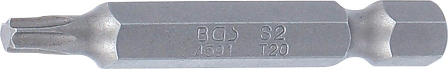Bits | Garums 50 mm | Ārējā sešstūra piedziņa 6,3 mm (1/4") | T veida profils (Torx) T20
