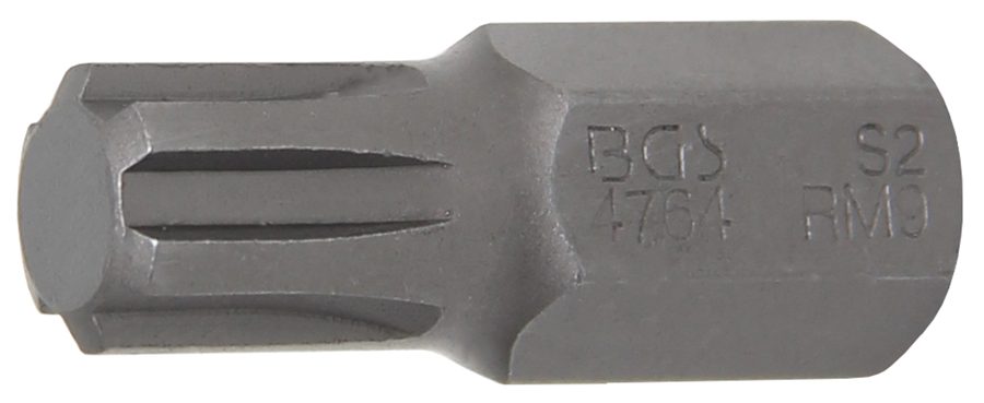 Bits | Garums 30mm | Piedziņas ārējais sešstūris 10 mm (3/8") | ķīļa profils (RIBE) M9