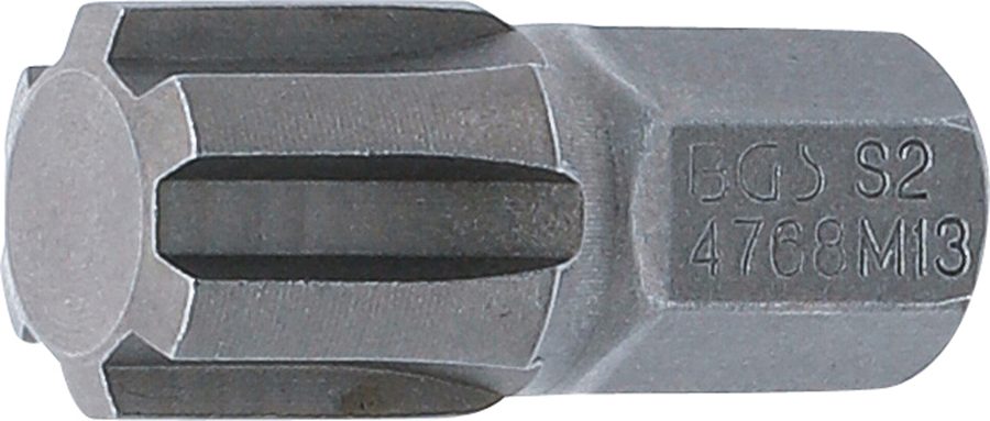 Bits | Garums 30mm | Piedziņas ārējais sešstūris 10 mm (3/8") | ķīļa profils (RIBE) M13