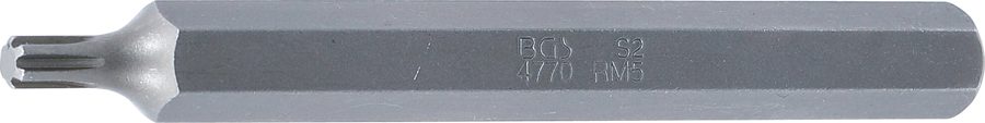 Bits | Garums 100mm | Piedziņas ārējais sešstūris 10 mm (3/8") | ķīļa profils (RIBE) M5