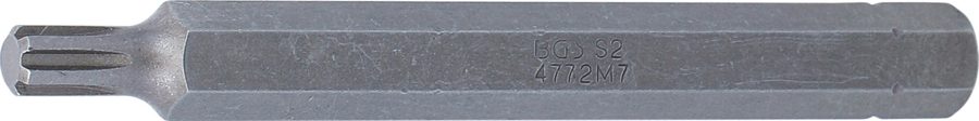 Bits | Garums 100mm | Piedziņas ārējais sešstūris 10 mm (3/8") | ķīļa profils (RIBE) M7