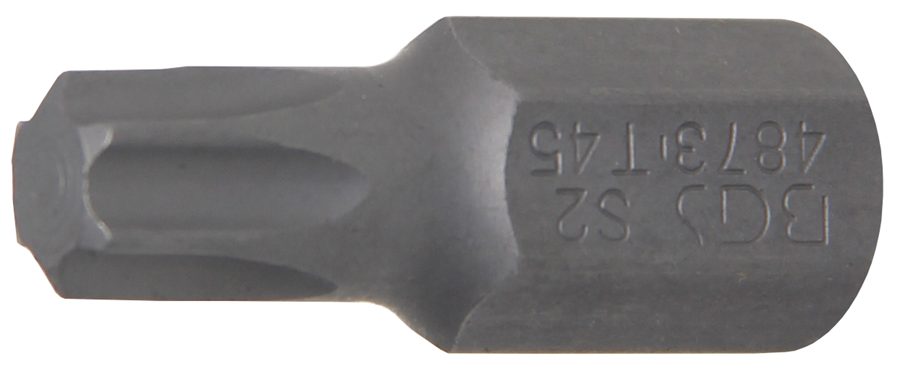 Bits | Garums 30mm | Ārējā sešstūra piedziņa 10 mm (3/8") | T veida profils (Torx) T45