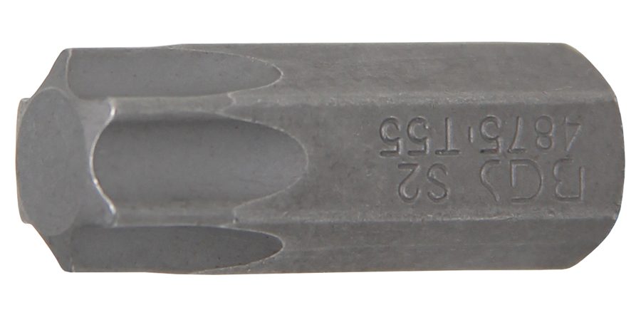 Bits | Garums 30mm | Ārējā sešstūra piedziņa 10 mm (3/8") | T veida profils (Torx) T55