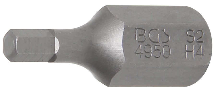 Bits | Garums 30mm | Piedziņas ārējais sešstūris 10 mm (3/8") | iekšējais sešstūris 4 mm