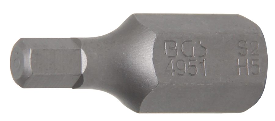 Bits | Garums 30mm | Piedziņas ārējais sešstūris 10 mm (3/8") | iekšējais sešstūris 5 mm