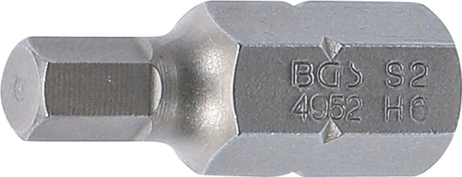 Bits | Garums 30mm | Piedziņas ārējais sešstūris 10 mm (3/8") | iekšējais sešstūris 6 mm