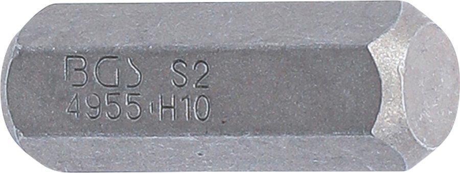 Bits | Garums 30mm | Piedziņas ārējais sešstūris 10 mm (3/8") | iekšējais sešstūris 10 mm