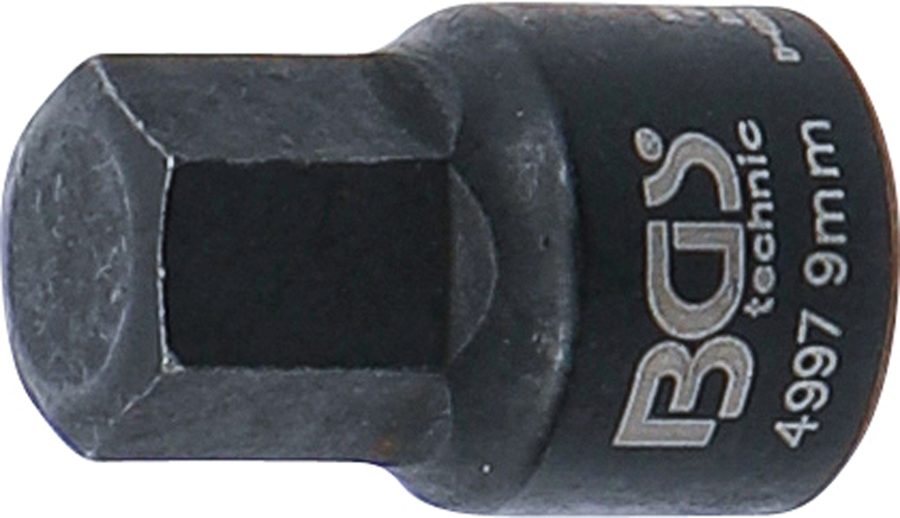 Bremžu suporta ieliktnis | Sešstūra ligzda | īpaši īss | 9 mm