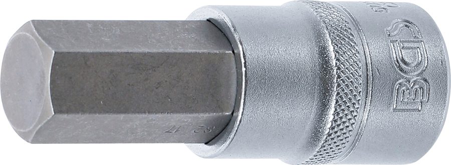 Uzgaļu ieliktnis | Piedziņas iekšējais kvadrāts 12,5 mm (1/2") | iekšējais sešstūris 17 mm