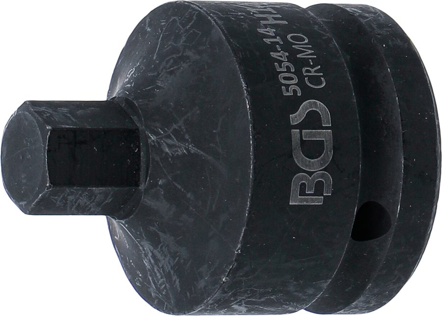 Jaudas uzgaļa ieliktnis | Garums 55mm | Piedziņas iekšējais kvadrāts 20 mm (3/4") | iekšējais sešstūris 14 mm