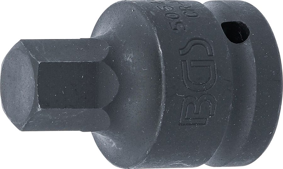 Jaudas uzgaļa ieliktnis | Garums 55mm | Piedziņas iekšējais kvadrāts 20 mm (3/4") | iekšējais sešstūris 17 mm
