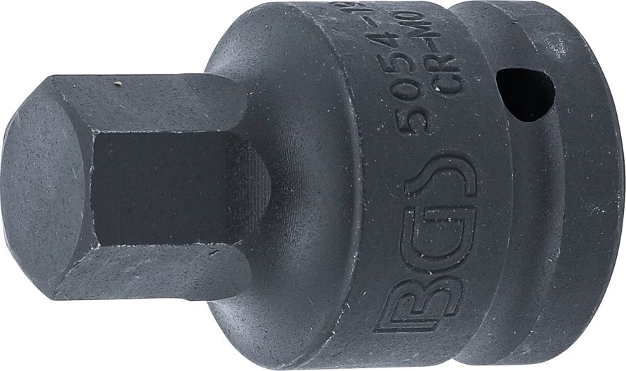 Jaudas uzgaļa ieliktnis | Garums 55mm | Piedziņas iekšējais kvadrāts 20 mm (3/4") | iekšējais sešstūris 19 mm