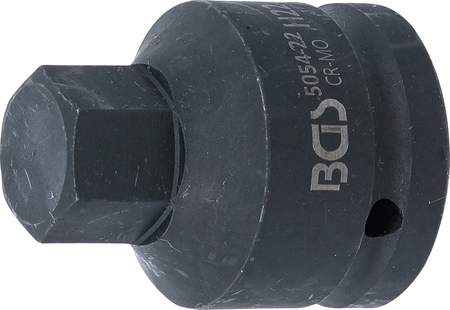 Jaudas uzgaļa ieliktnis | Garums 55mm | Piedziņas iekšējais kvadrāts 20 mm (3/4") | iekšējais sešstūris 22 mm