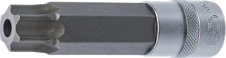 Uzgaļu ieliktnis | Garums 110mm | Piedziņas iekšējais kvadrāts 12,5 mm (1/2") | T veida profils (Torx) ar atveri T100