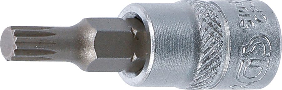 Uzgaļu ieliktnis | Piedzīt iekšējo kvadrātu 6,3 mm (1/4 collas) | iekšējo šķautņu (XZN) M5