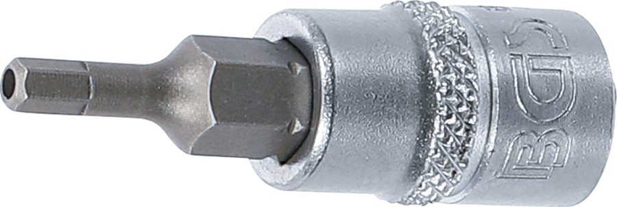 Uzgaļu ieliktnis | Piedziņas iekšējais kvadrāts 6,3 mm (1/4") | iekšējais sešstūris ar urbumu 3 mm