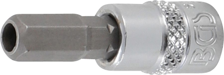 Uzgaļu ieliktnis | Piedziņas iekšējais kvadrāts 6,3 mm (1/4") | iekšējais sešstūris ar urbumu 7 mm