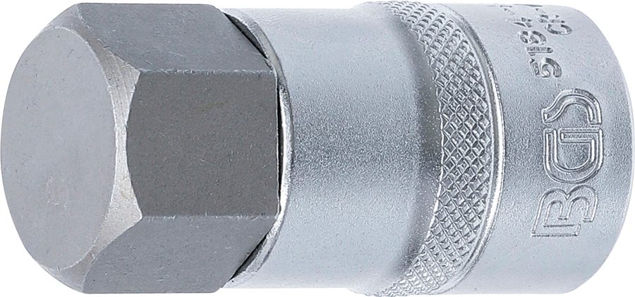 Uzgaļu ieliktnis | Piedziņas iekšējais kvadrāts 12,5 mm (1/2") | iekšējais sešstūris 24 mm