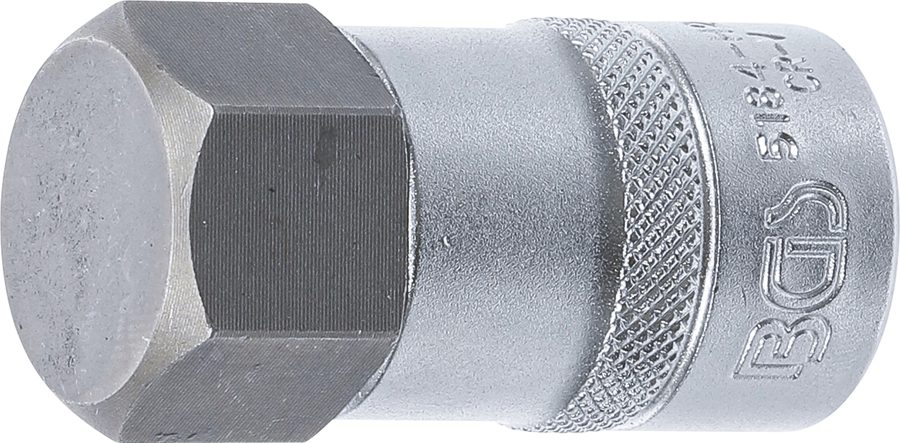 Uzgaļu ieliktnis | Piedziņas iekšējais kvadrāts 12,5 mm (1/2") | iekšējais sešstūris 26 mm