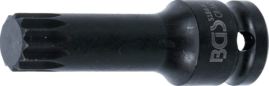 Jaudas uzgaļa ieliktnis | Garums 78 mm | Piedzīt iekšējo kvadrātu 12,5 mm (1/2 collas) | iekšējā šķautne (XZN) M18