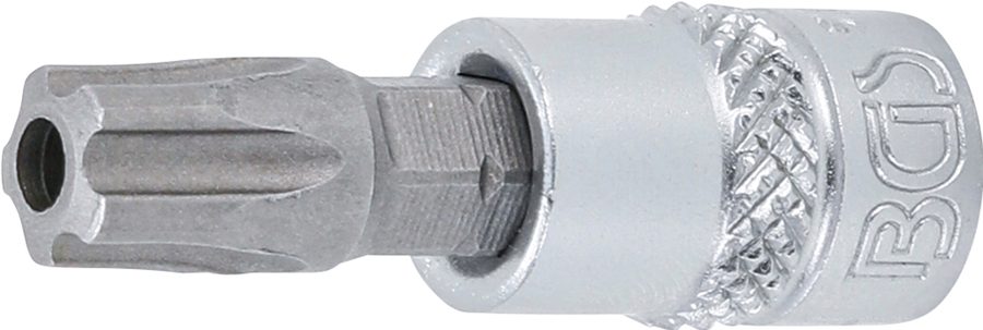 Uzgaļu ieliktnis | Iekšējā kvadrātveida piedziņa 6,3 mm (1/4") | TS profils (Torx Plus) ar TS45 atveri