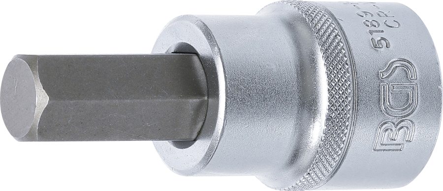 Uzgaļu ieliktnis | Piedziņas iekšējais kvadrāts 20 mm (3/4") | iekšējais sešstūris 17 mm